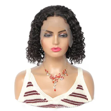 Curly Lace Front Wigs Brazilian Virgin Human Hair 13x4 Lace Front Curly Bob Wigs Kinky Curly Short Bob Wigs For Black Women