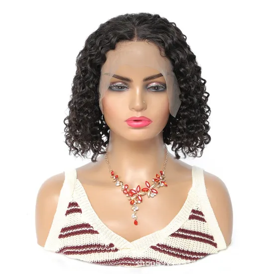 Curly Lace Front Wigs Brazilian Virgin Human Hair 13x4 Lace Front Curly Bob Wigs Kinky Curly Short Bob Wigs For Black Women