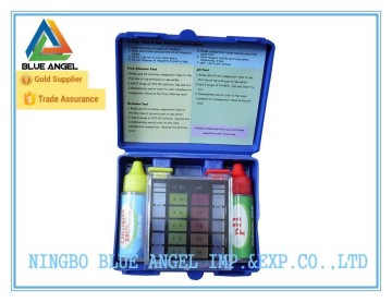 3 way pool and spa water test kit for Free Chlorine, PH, Bromine