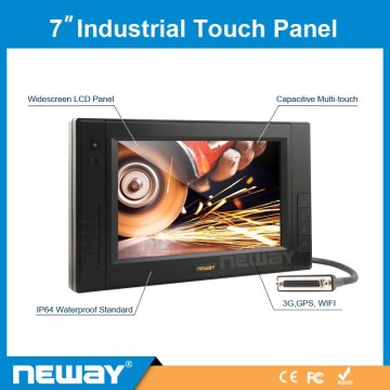 7 inch IP64 Waterproof CAN GPS 3G industry Touchscreen pc