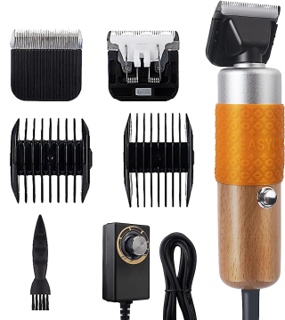 High Power Adjustable Pet Electric Clippers - No Hair Stuck, Gentle on Pets