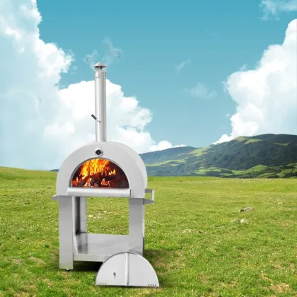 HPO01SS brand portable brick floor pizza oven
