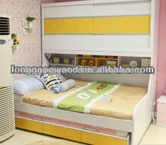 wooden bunk kids bed