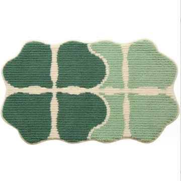 Absorbent Leaf-Shaped Non-Slip Mats for Home Entry, Bedroom Doors, Bathrooms, and Toilets