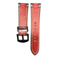 Vintage Gradient Color Leather Watch Strap With Buckle