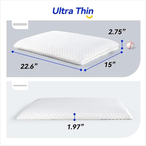 Stomach Sleeper Bed Pillows Ultra Thin Memory Foam Pillows Manufactory