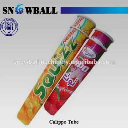 105ml printed ice cream paper callipo tube, ice lolly tube,squeeze tubes with lid for sale