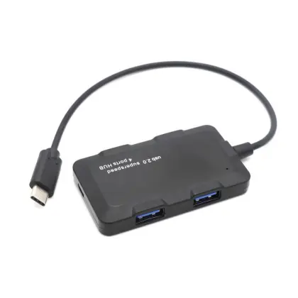 USB-C Expansion Dock: 4-Port USB 2.0 Hub & Docking Station