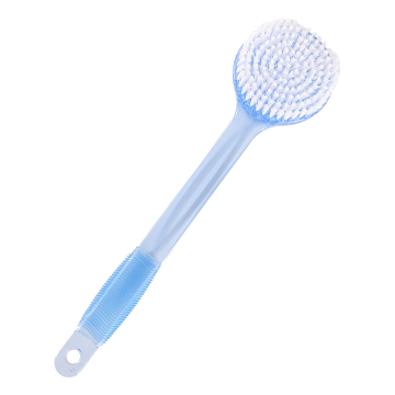 Non-Slip Handle Long-Handled Bath Wash Brush with Plastic Back - Easy Cleaning Solution