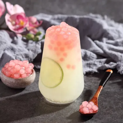 500g High Quality Bubble Tea Ingredients: Quick Cooking Colored Tapioca Pearls