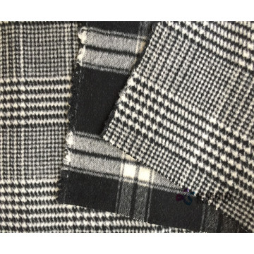 Double Face Houndstooth 100% Wool Fabric