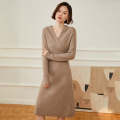 Cashmere knit dress for women