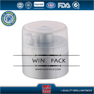 50g airless bottle ,grey color pp airless jar with special pump,airless cream jar manufacturer,free samples
