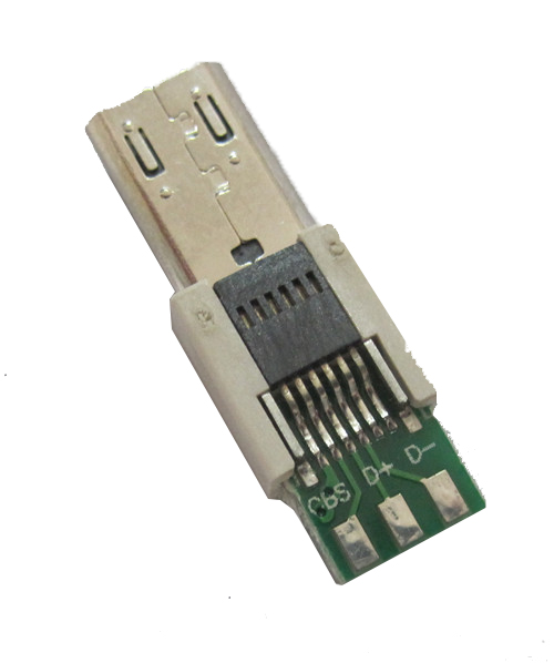 Micro USB 11P Plug Straddle