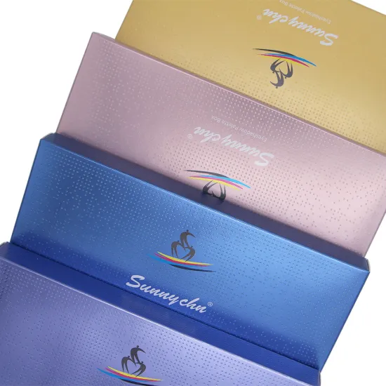 Paper eyeshadow outside folding boxes