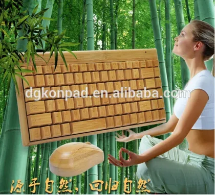 Environmental fashional manual bamboo keyboard and mouse