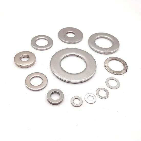 High-Density Galvanized Steel Round Lock Washers