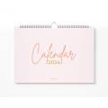 Planificateur de calendrier mural annuel minimaliste annuel