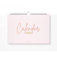 Planejador de calendário de parede mensal minimalista