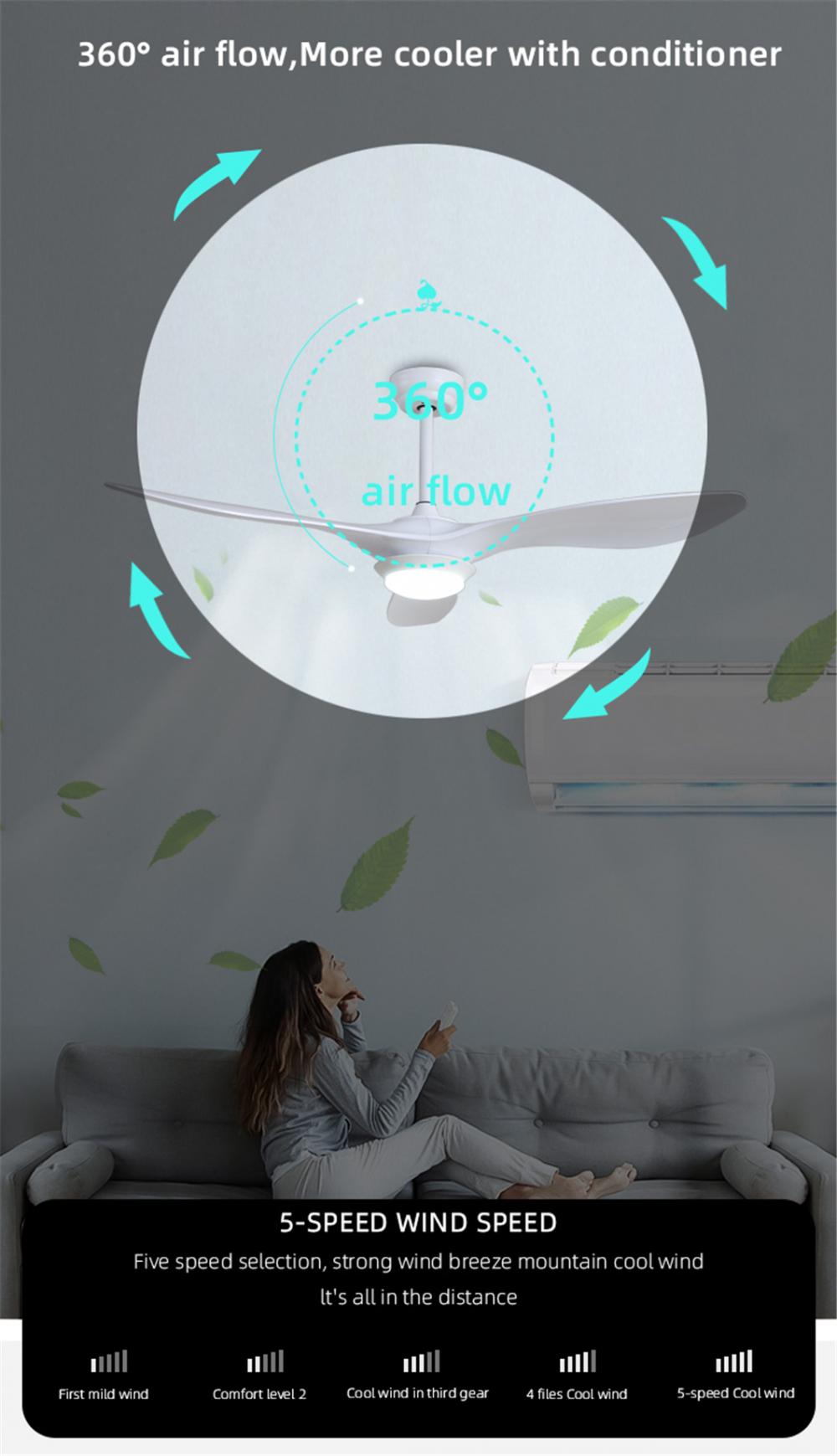 led ceiling light fan