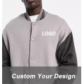 Grey Men's Casual Baseball Jacket