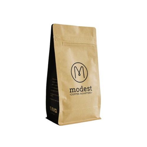 Polyable 16oz Kraft Paper Coffee Poss med ventil grossist