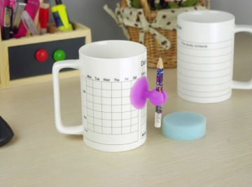 White Noted Witten Ceramic Mug Special White Mug writing on mugs
