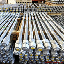 Szénacél horganyzott ASTM F1554 Gr36 Gr55 Gr105 betonalap horgonycsavarok A194 anyákkal