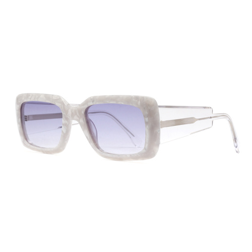 Oversized Rectangle Unisex Acetate Polarized Sunglasses