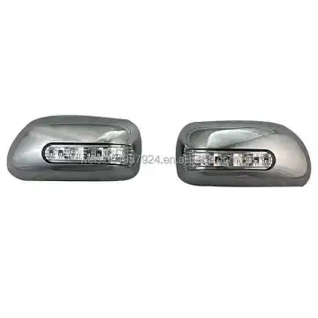 ABS Chrome LED Side Door Mirror Cover Trim for Toyota PRADO FJ 120 2003-2007
