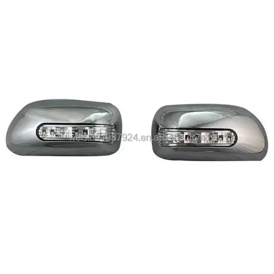 ABS Chrome LED Side Door Mirror Cover Trim for Toyota PRADO FJ 120 2003-2007