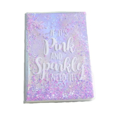 Inspirational Letter Printing A5 Sequin Glitter Journal