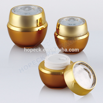 Luxurious round shape cream jar with round cap,15g, 30g,50g,HPK-ACYLJ03-00016W
