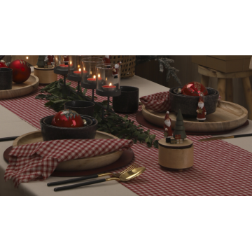 Champagne Christmas Ornaments Oval Leather Table Mats Kitchen Dining Table Decor Supplier