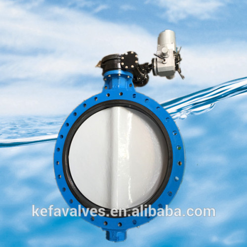 U type flanged butterfly Valve with nylon 11 coating disc