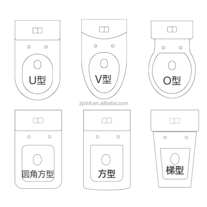 X29101 PP Material White Toilet Seat