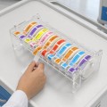 Dispensador de etiquetas acrílicas de varios rollos