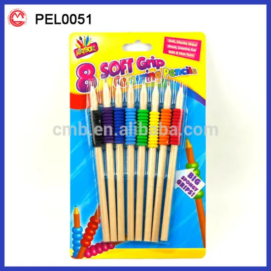 novelty kids drawing wooden colour pencil