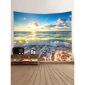 Tapisserie Wandbehang Ozean Meer Welle Strand Serie Tapisserie Sonnenaufgang Sonnenuntergang Tapisserie für Schlafzimmer Wohnheim Dekor