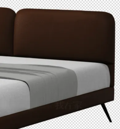 Fabric chocolate sofa bed