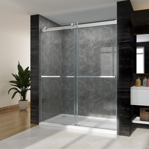 SALLY Frameless Double Sliding Bypass 8mm Shower Doors