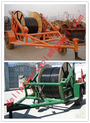 pictures cable trailer,cable drum table, new type Cable Conductor Drum Carrier