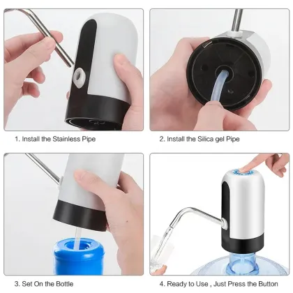 Portable USB Rechargeable Electric Water Dispenser Pump