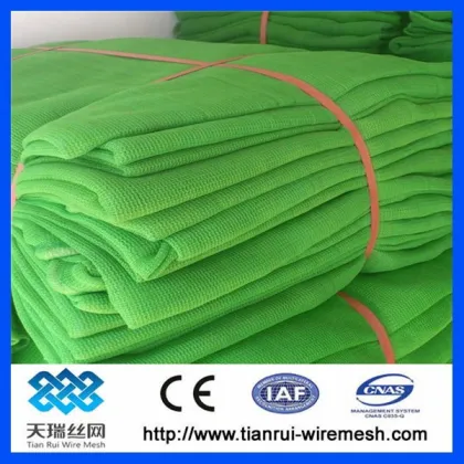 green construction scaffold safety net with UV protection