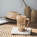 Coppa di acqua creativa retrò di rattan coreana fatta a mano