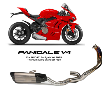 Système de silencieux d'échappement en alliage en titane pour Ducati Panigale V4 2023