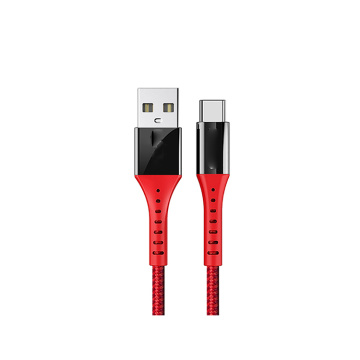 USB C CABO NYLON CABELO DE ALIMENTOS