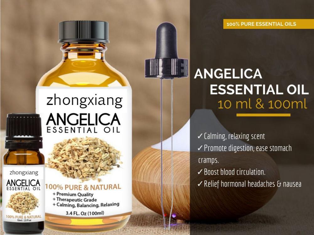 100% Pure Natural Angelica Root Óleo Essencial