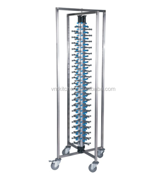 Kitchen High Stability Mobile Adjustable Plate Dish Rack for 84 Plates: A Versatile Storage Solution