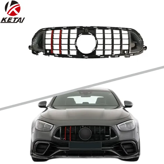 2021+ ROCKET GT Style Carbon Look Front Bumper and Grille for BENZ W213